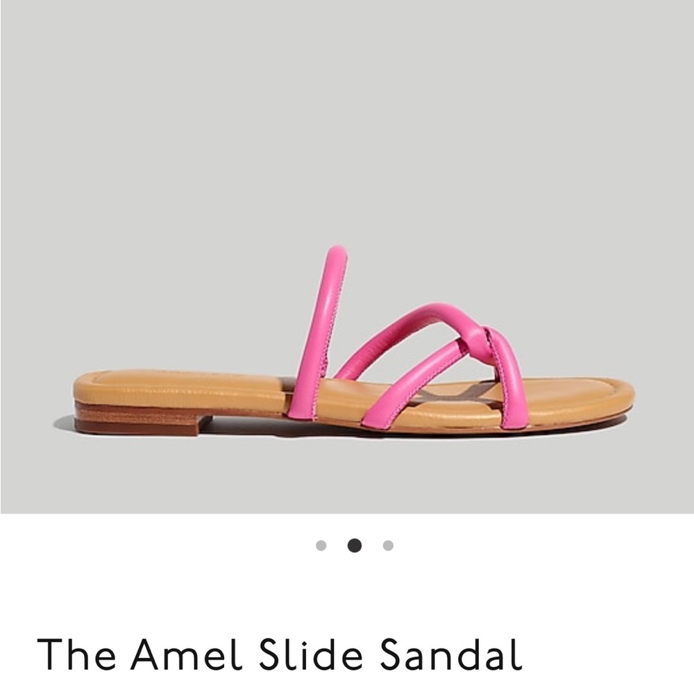 NIB Madewell Amel Slide Sandal in Pink